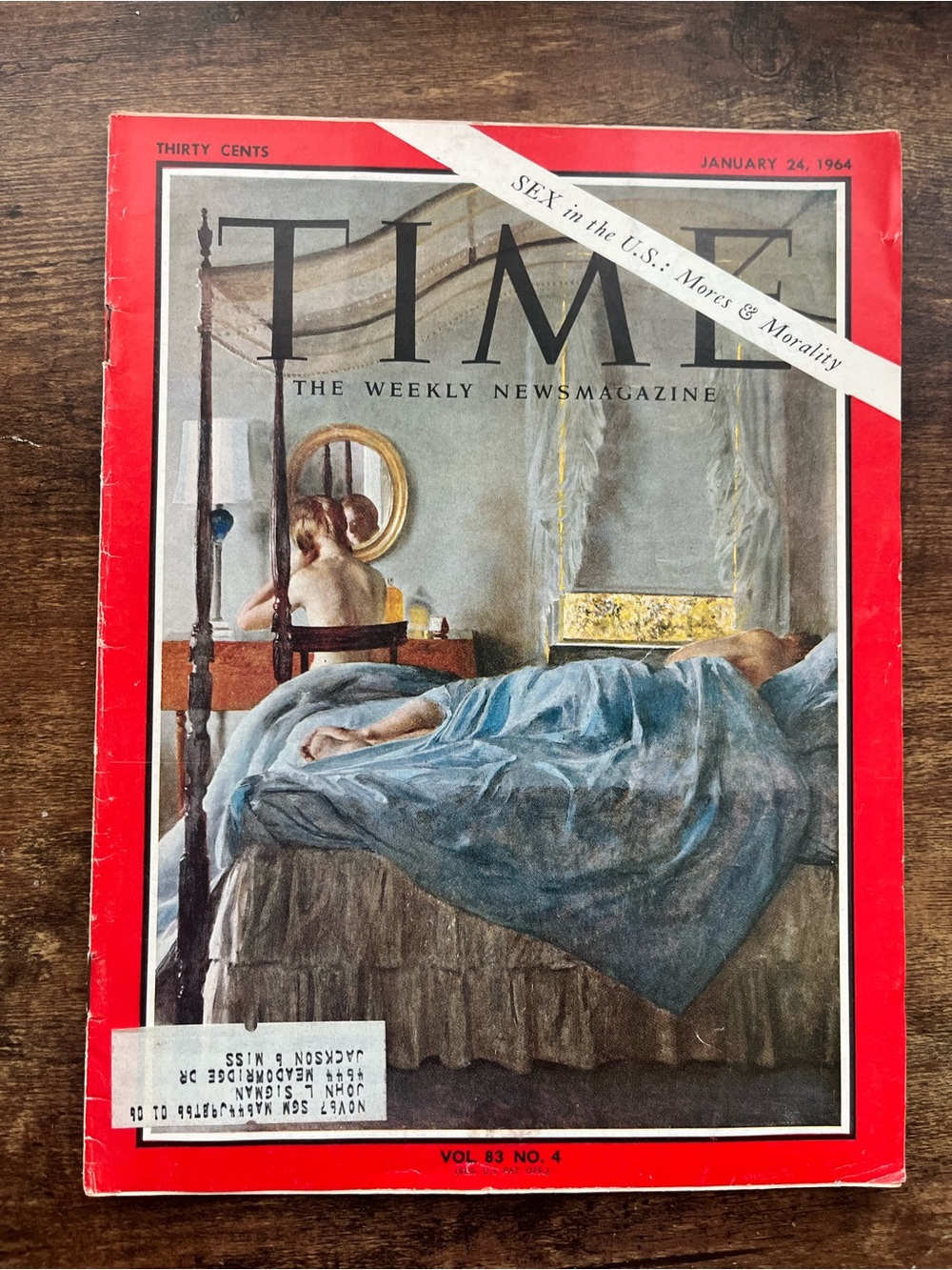 TIME Weekly Magazine January 24 1964 Vol 83 No 4 Illustrated Morals Sex